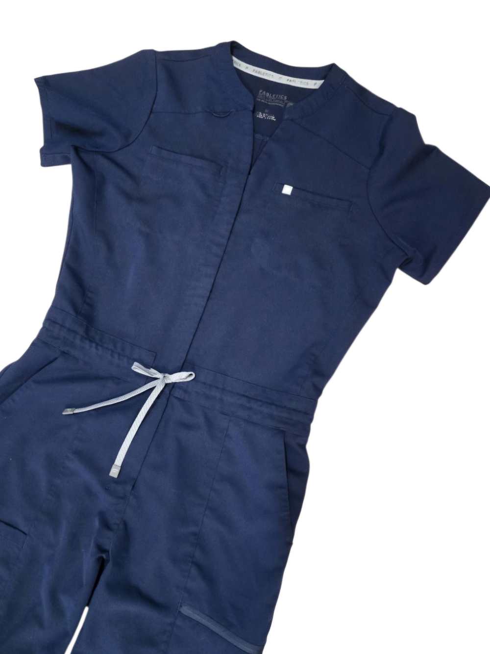 Fabletics PonteFlex Empower Scrub Jumpsuit Navy Blue Size M - Picture 4 of 16